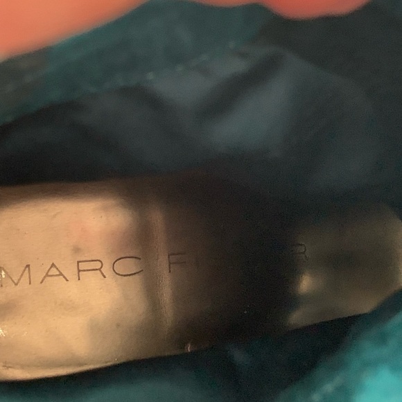Marc Fisher teal open toe booties size 8.5 - Picture 11 of 12